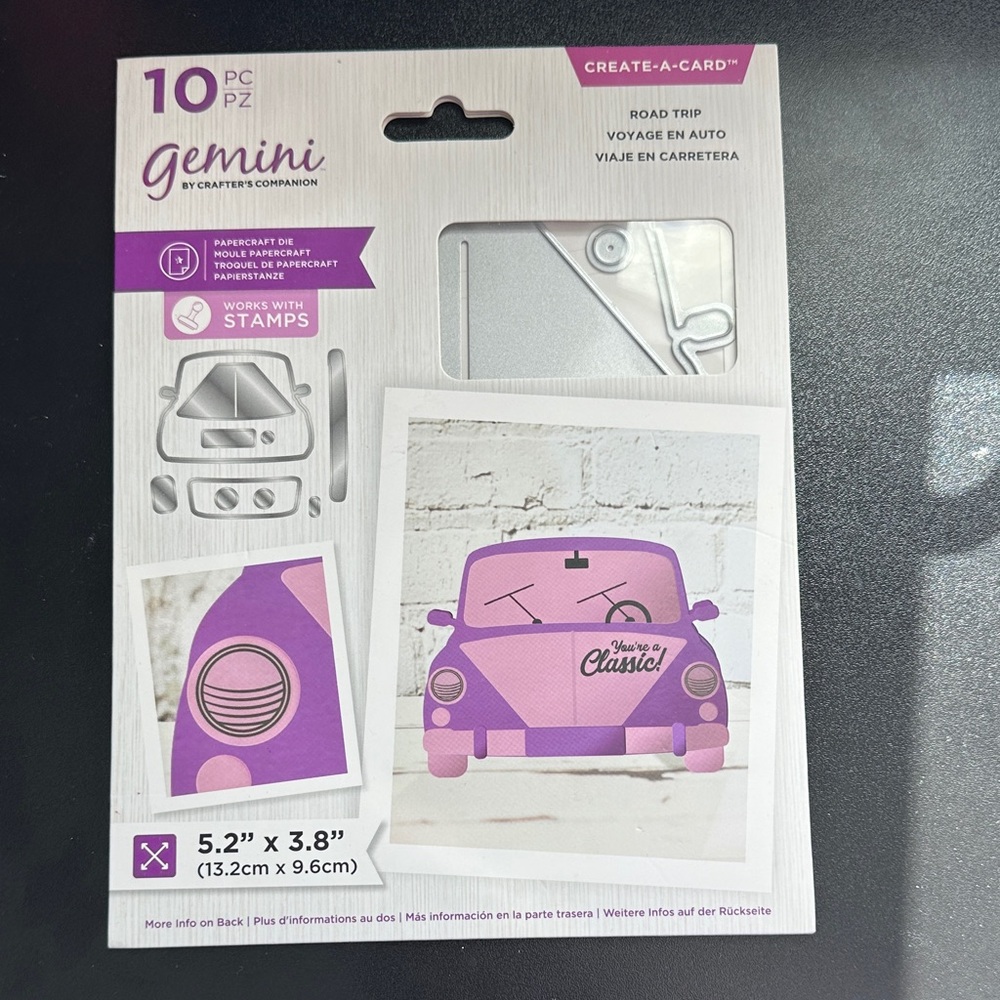 Gemini Create-A-Card Road Trip 10 Piece Papercraft Dies New